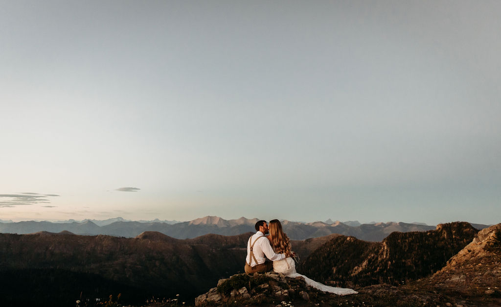 Intimate wedding in the mountains