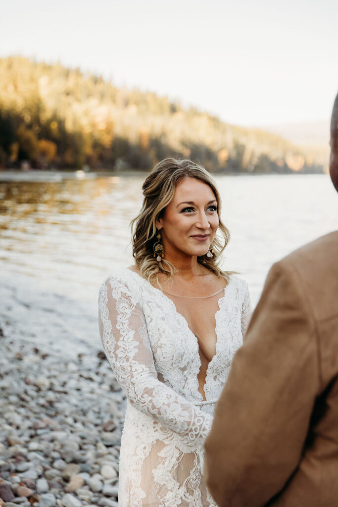 Elopement ceremony photographed by photographybybrogan