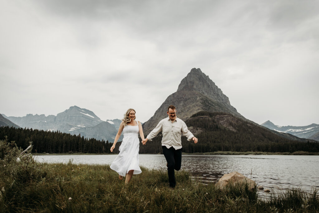 many glacier elopement wedding at glacier national park