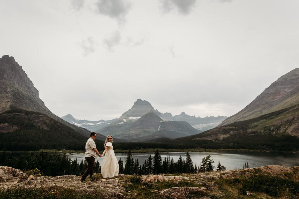 many glacier elopement wedding at glacier national park