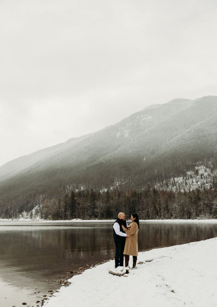Couple by the lake in GNP