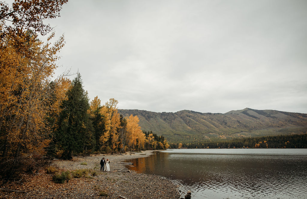 Bride and grooms fall portraits in GNP
