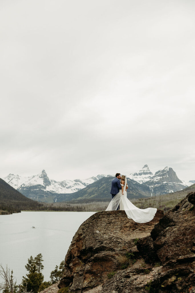 a destination elopement in glacier national park
