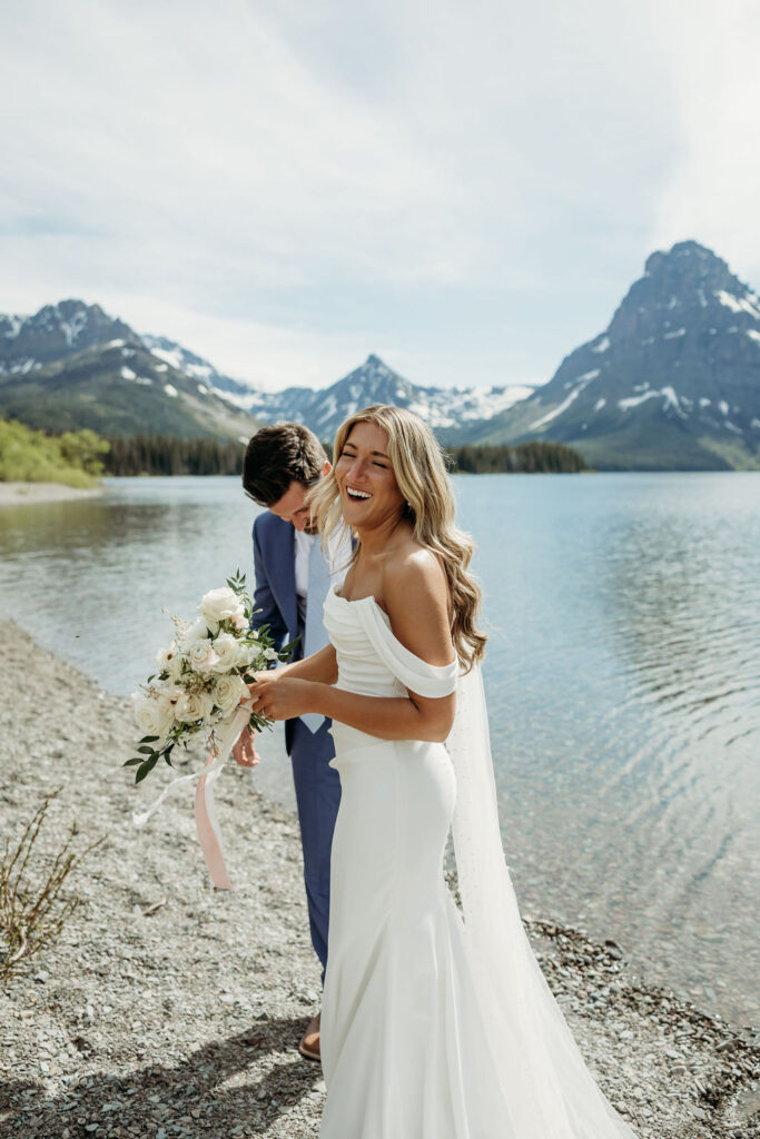 an adventurous elopement in glacier national park
