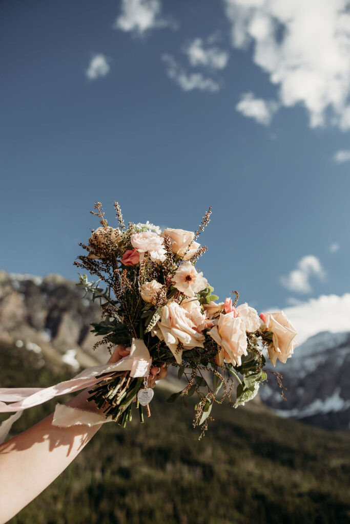 couple posing in gap for their elopement
