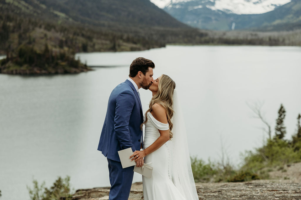 a destination elopement in glacier national park
