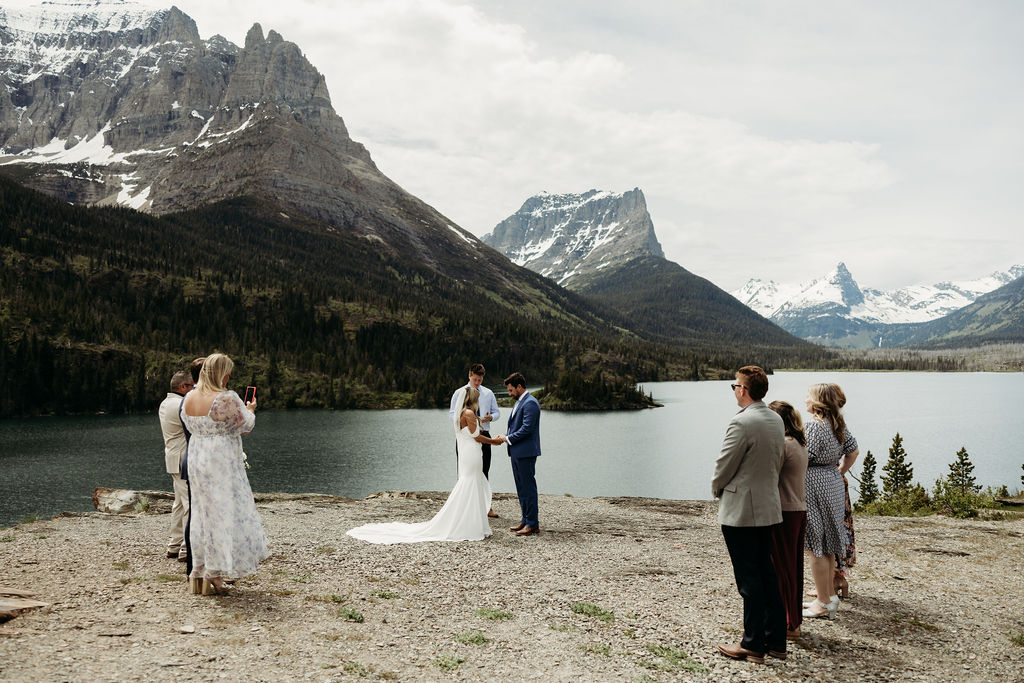 a destination elopement in glacier national park
