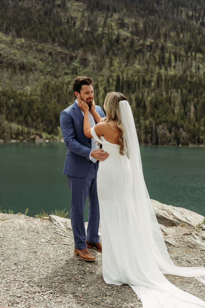 a destination elopement in glacier national park
