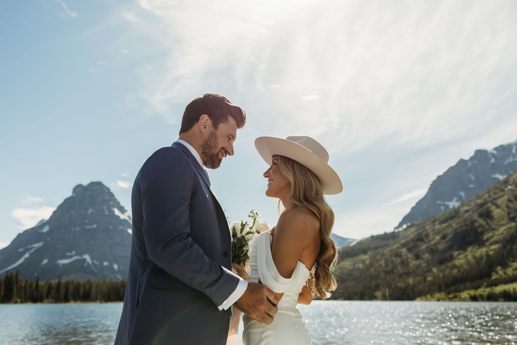 a destination elopement in glacier national park