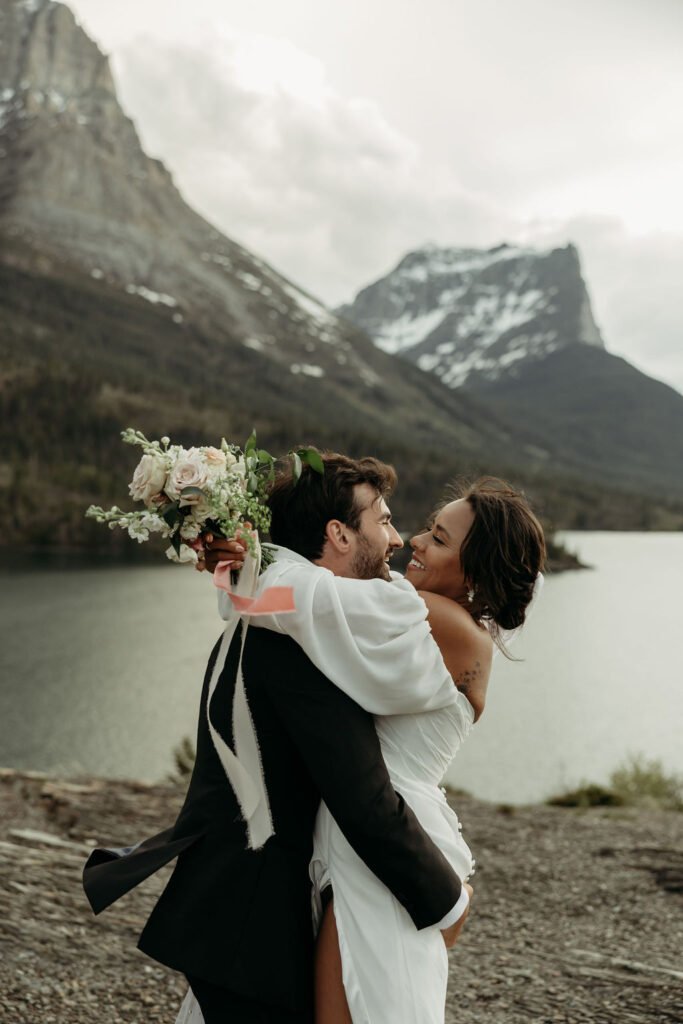 an adventurous elopement in glacier national park
