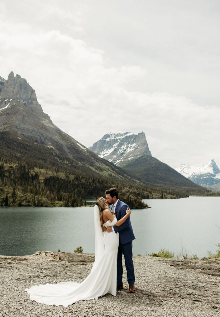 a destination elopement in glacier national park
