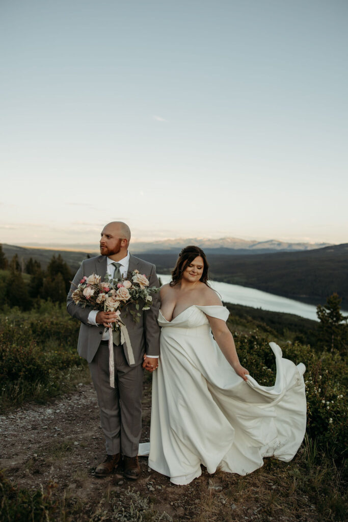 a destination elopement photoshoot in montana
