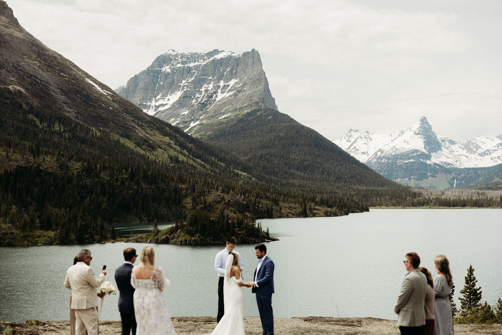 a destination elopement in glacier national park
