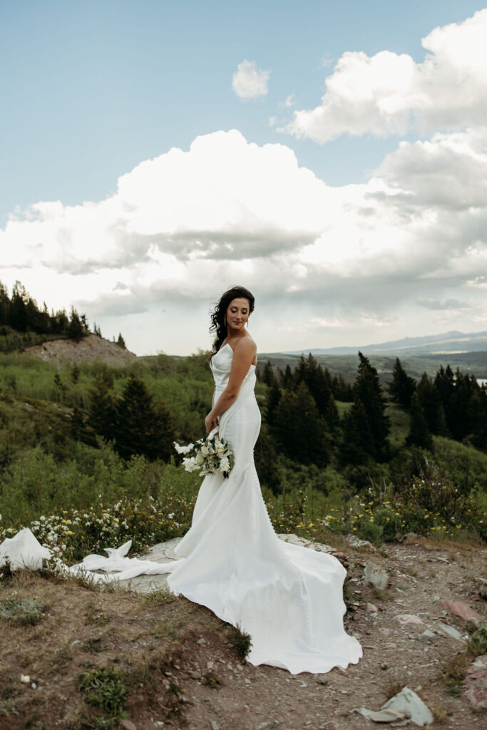 a destination elopement photoshoot in montana