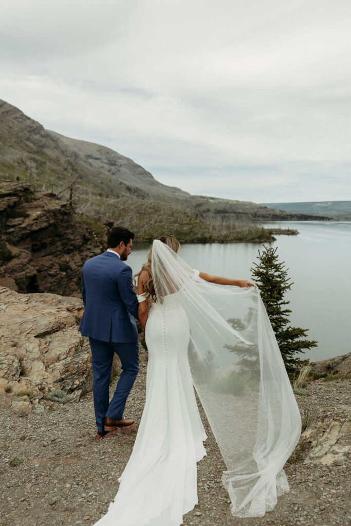 a destination elopement in glacier national park
