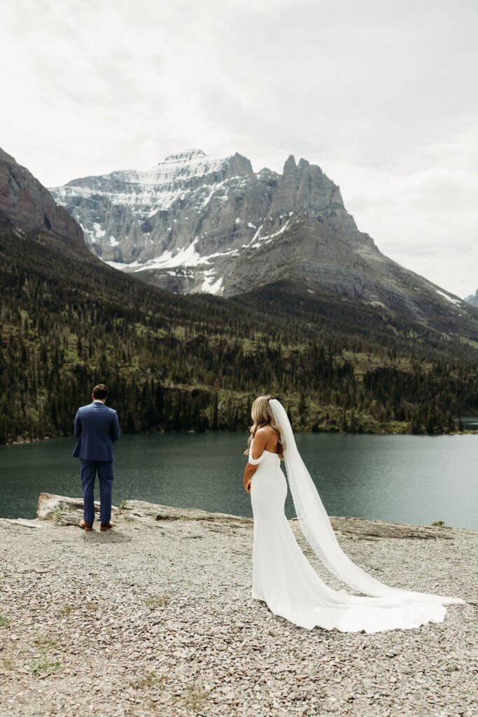 a destination elopement in glacier national park
