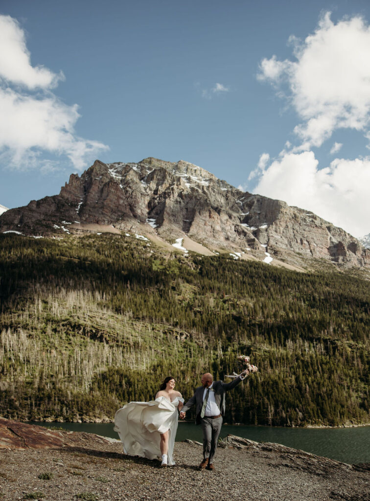 an adventurous elopement in glacier national park
