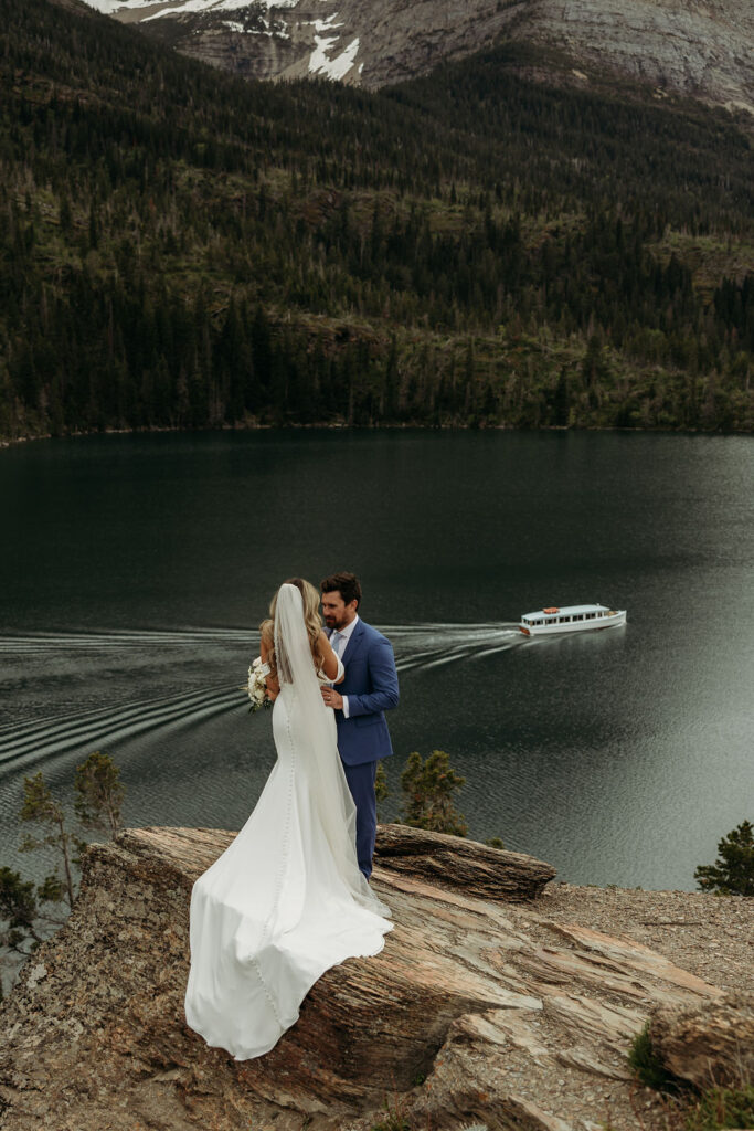 a destination elopement in glacier national park
