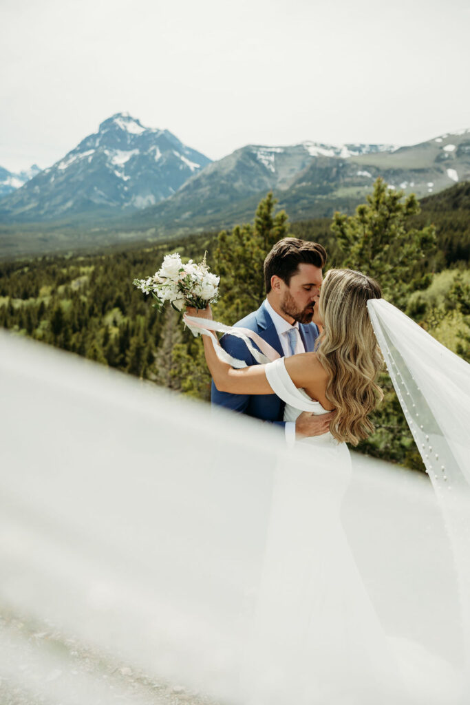 a destination elopement in glacier national park
