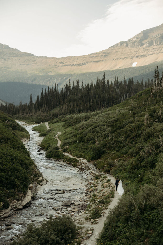 an adventure elopement photoshoot