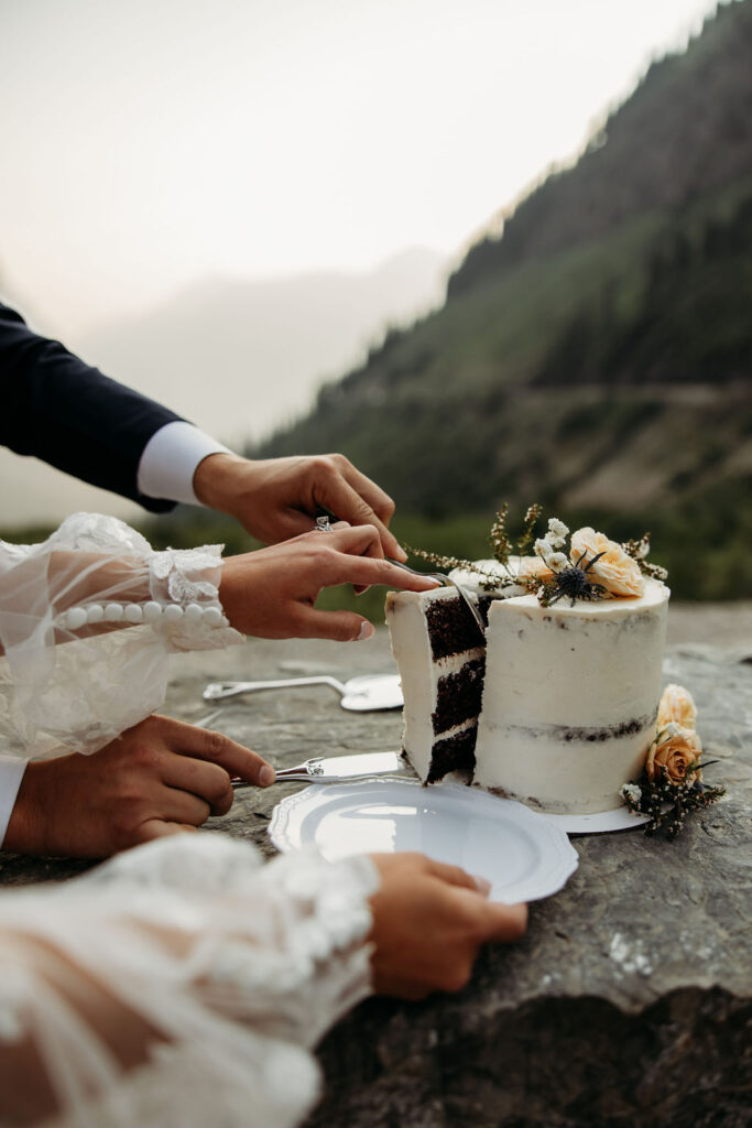 an adventure elopement photoshoot