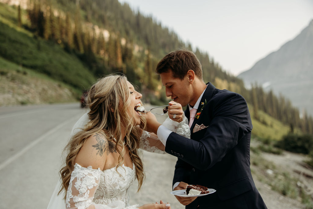 an adventure elopement photoshoot