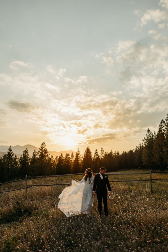 couple taking elopement photos
