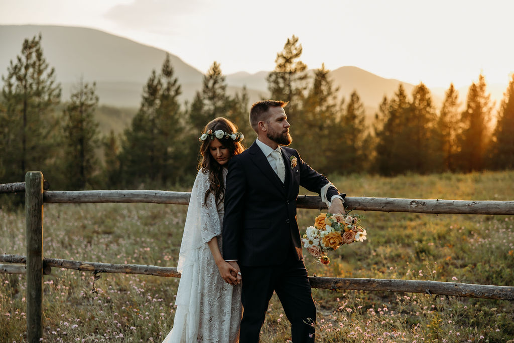 couple taking elopement photos