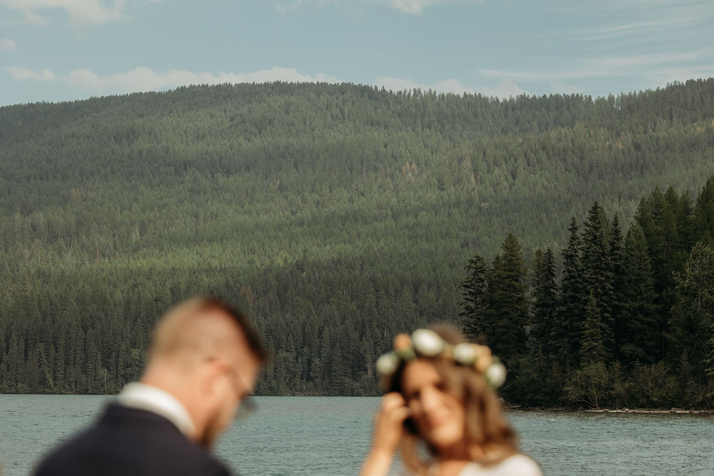 couple taking elopement photos
