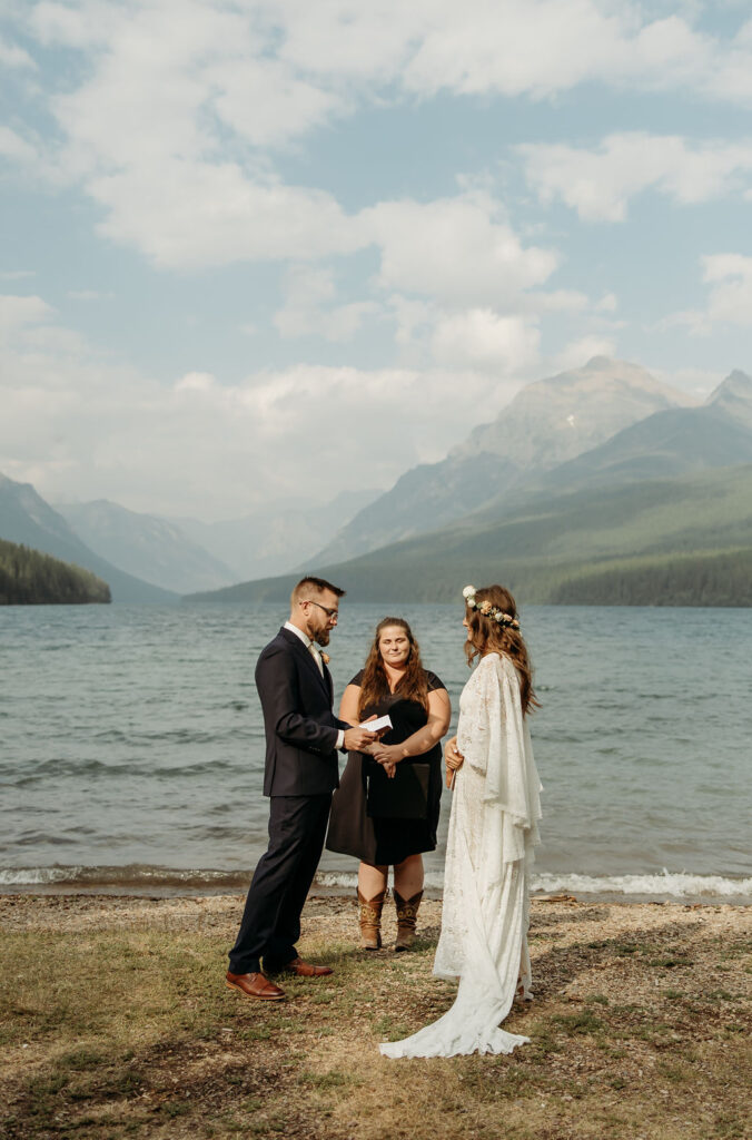 couple taking elopement photos
