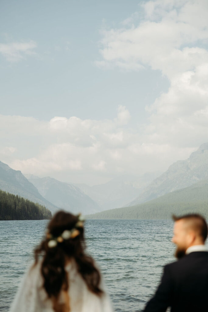 couple in montana having their elopement
