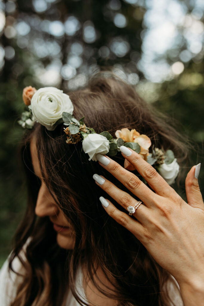 couple taking elopement photos
