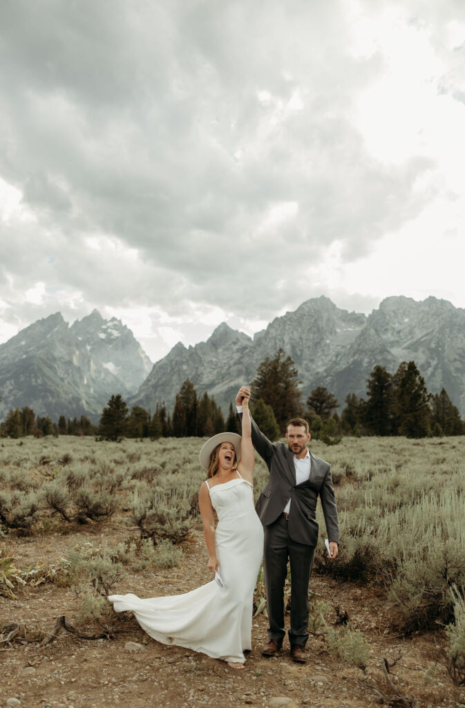 a mountain elopement photoshoot