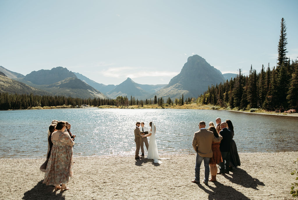 glacier national park elopement photoshoot
