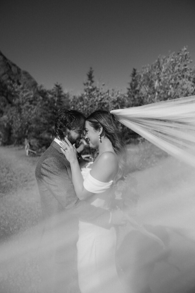 an outdoor elopement during fall
