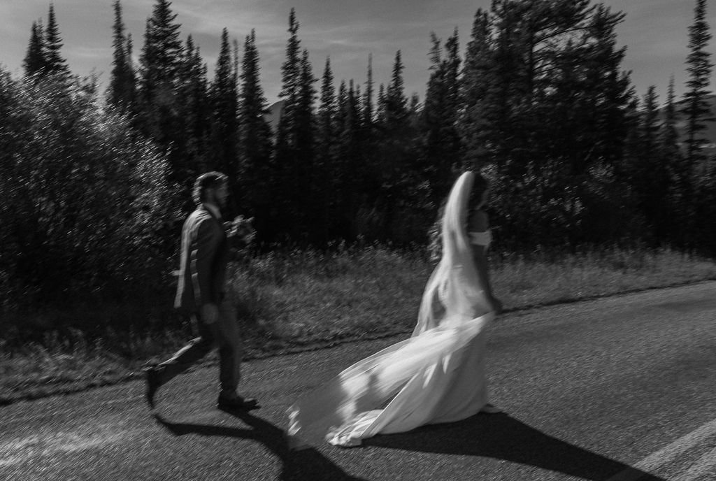 an outdoor elopement during fall
