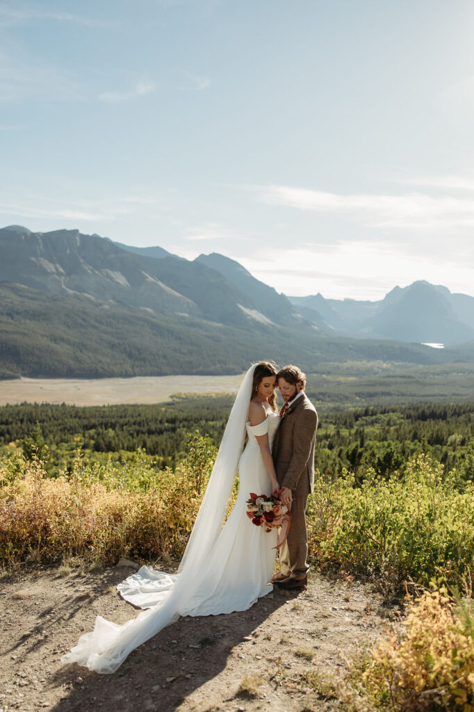 glacier national park elopement photoshoot
