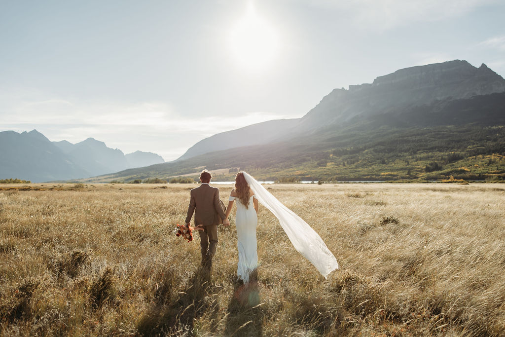 an outdoor elopement during fall
