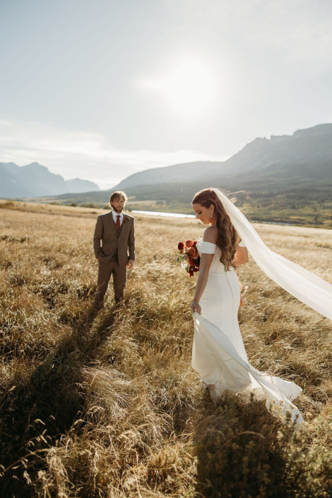 an outdoor elopement during fall
