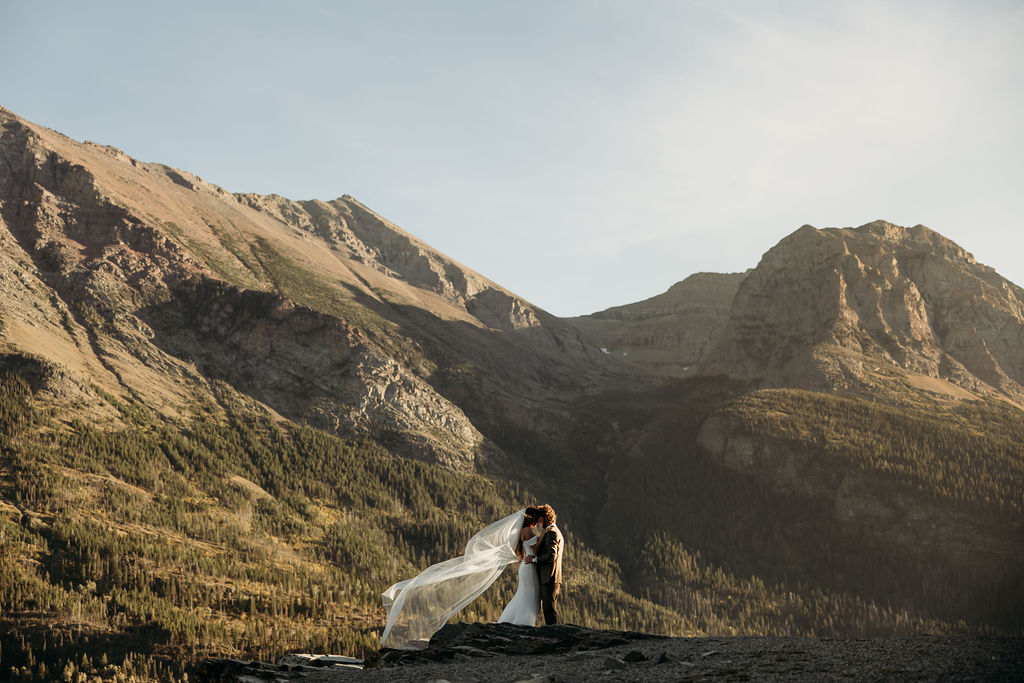 an outdoor elopement during fall
