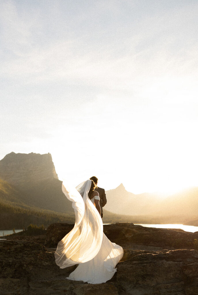 an outdoor elopement during fall
