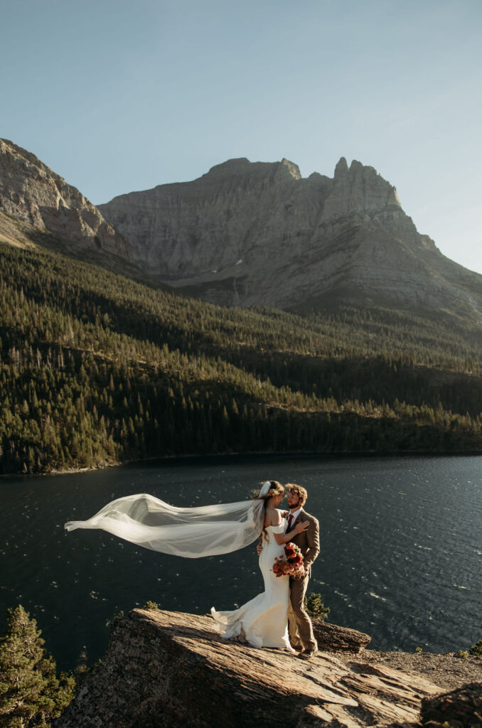 an outdoor elopement during fall
