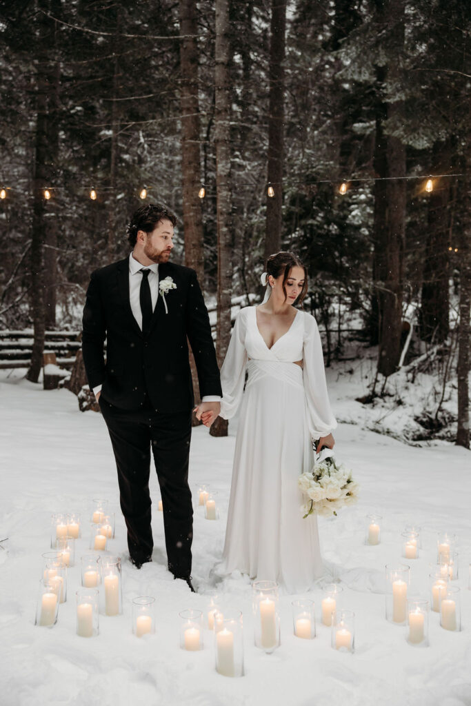 a destination elopement session in montana