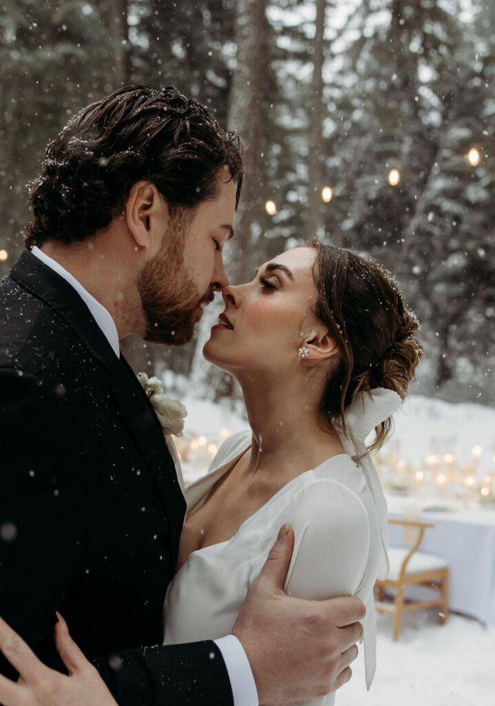 couple taking elopement photos