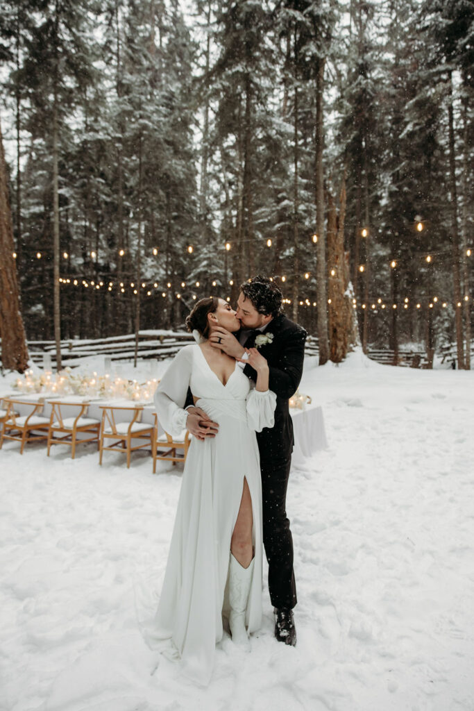 couple taking elopement photos