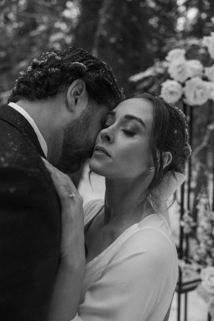 a montana elopement during winter