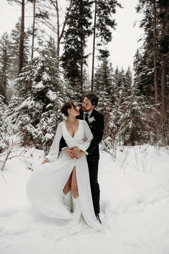 a destination elopement session in montana
