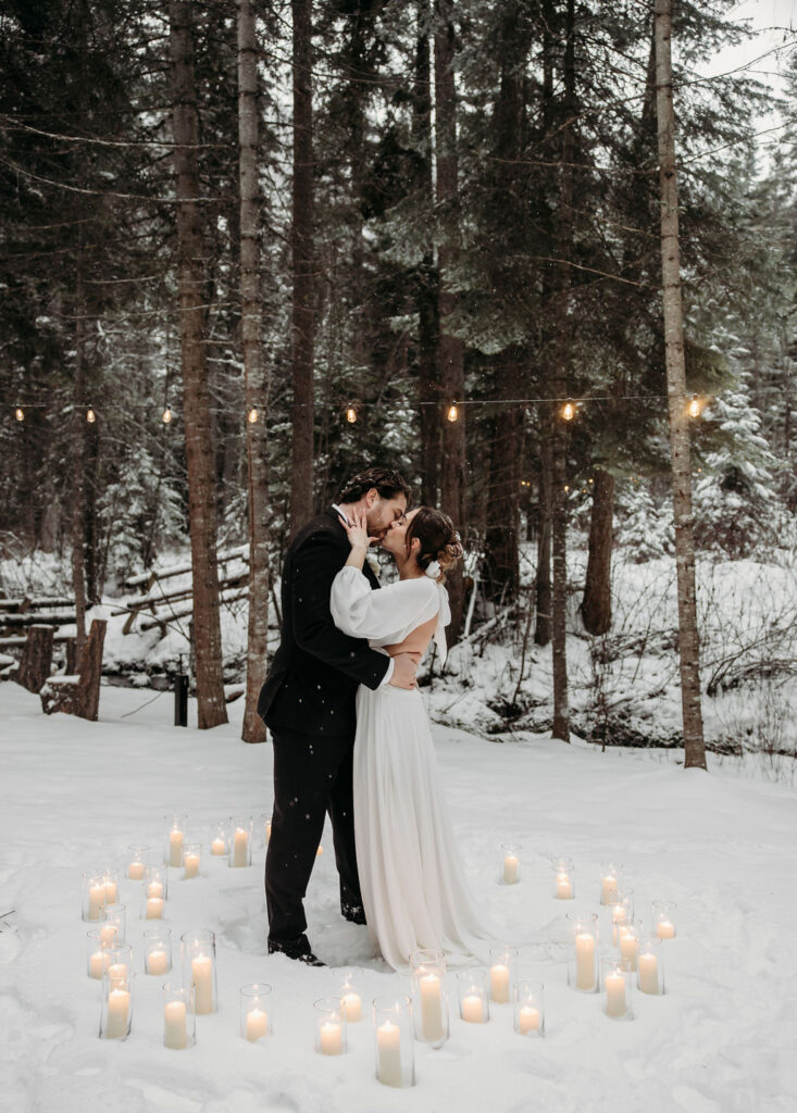 a destination elopement session in montana
