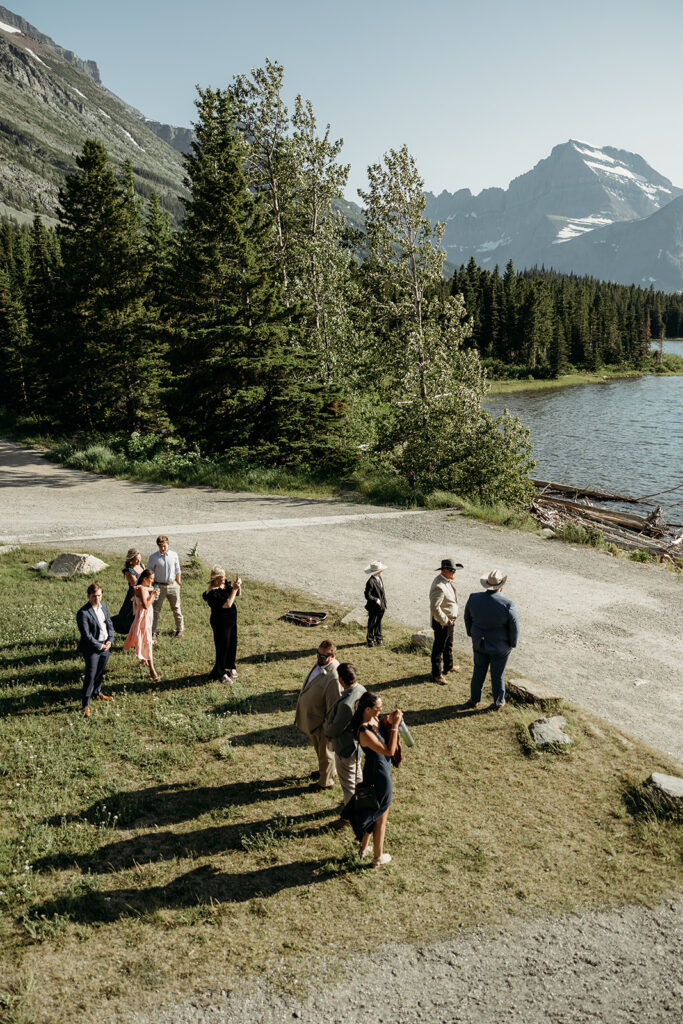 a wedding ceremony in montana