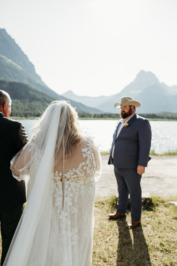 a wedding ceremony in montana